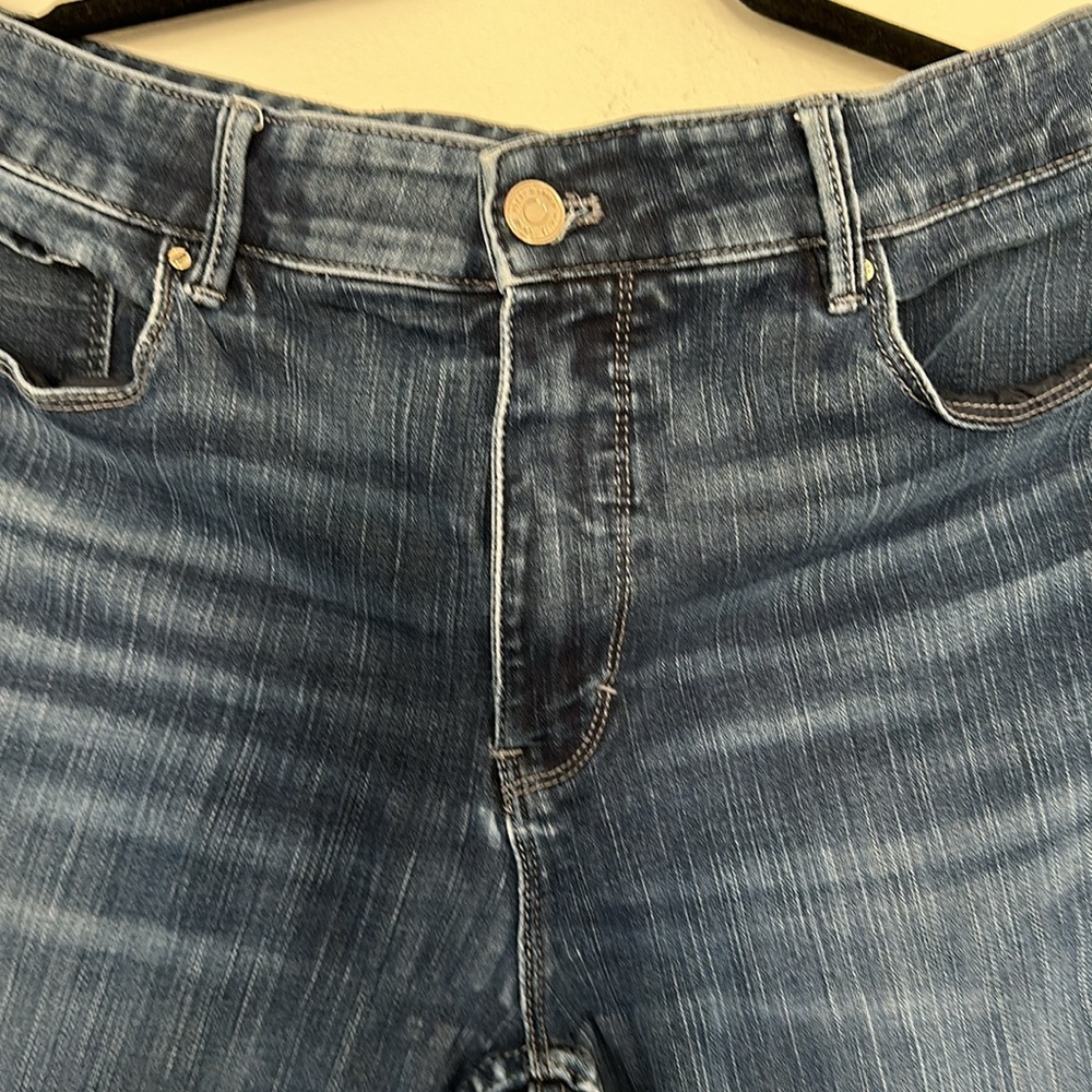 White House Black Market high rise skinny jeans medium wash